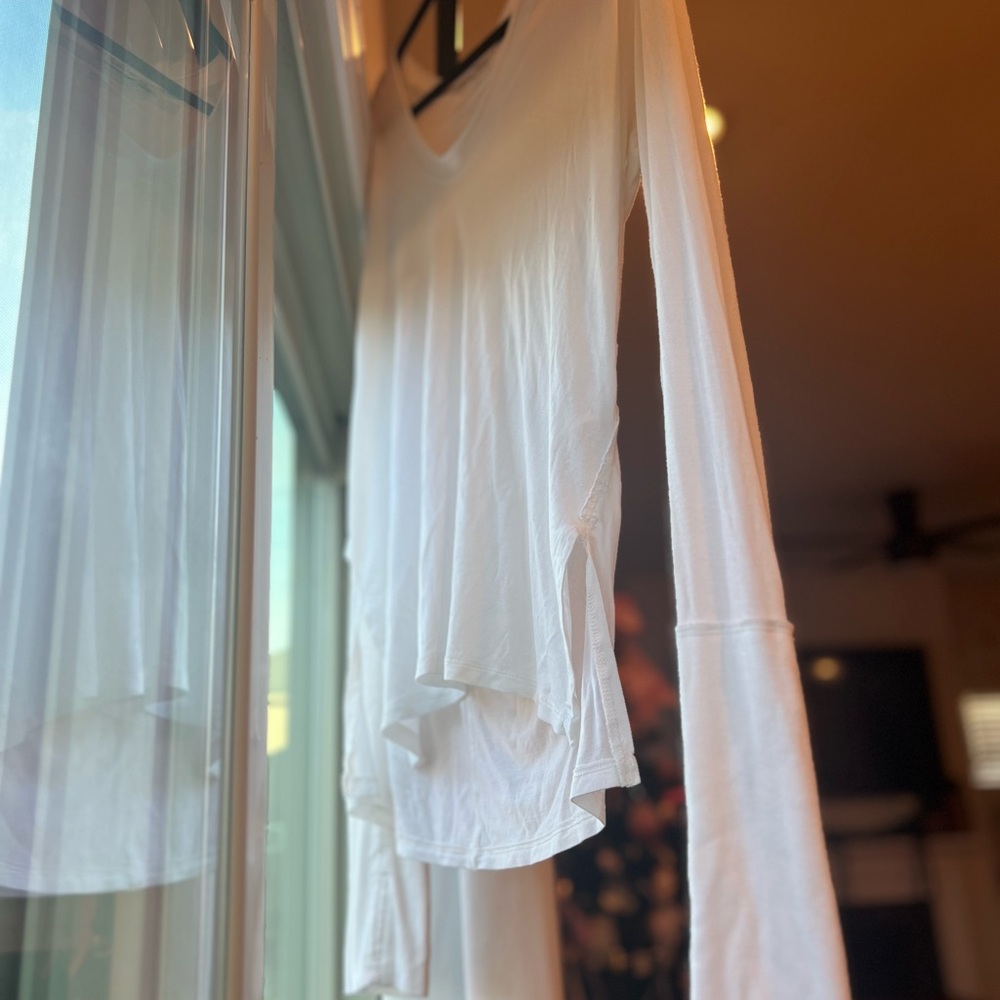 Free People Ivory Long Sleeve Tee - Picture 3 of 14